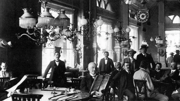 Centrál Grand Café & Barin the late 19th century (Centrál Kávéház)