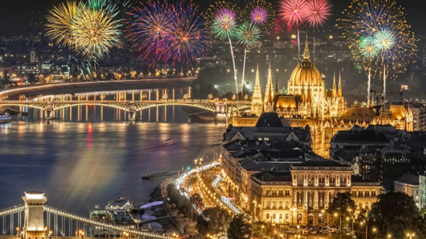 Midnight Fireworks over the Parliament (Budapest Tickets)