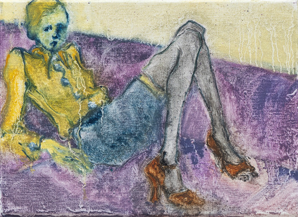 Alma Feldhandler, The Latest Thing , 2025. oil on canvas, 16 x 22 cm (Image Courtesy of Meyer Riegger Wolff, Seoul)