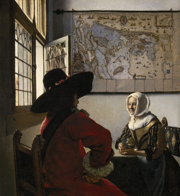 Johannes Vermeer, De Soldaat en het Lachende Meisje 1657