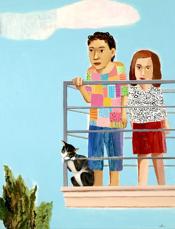 최석운, Balcony 1, 2025, Acrylic on canvas, 145.5x112cm