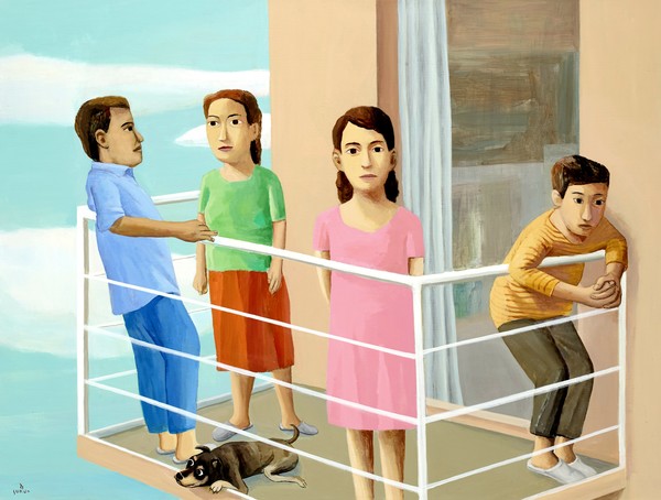 최석운, Balcony 2, 2025, Acrylic on canvas, 112x145.5cm