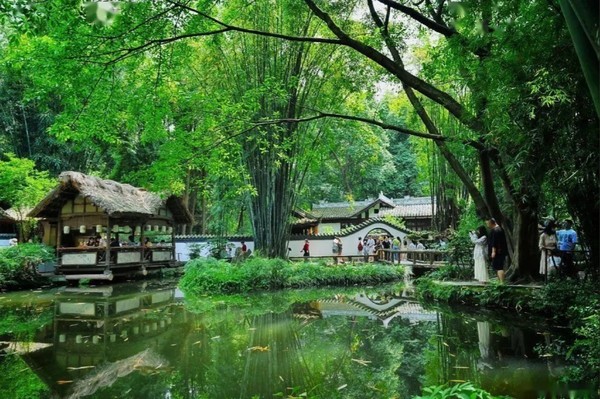 ⓒ쓰촨성문화관광청 제공, 杜甫草堂庭院 두부초당 정원