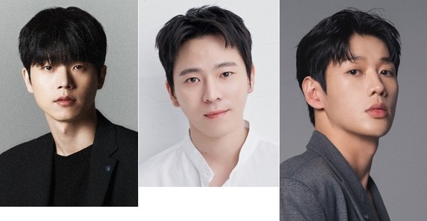 좌로부터 전성우, 이재균, 문유강 배우