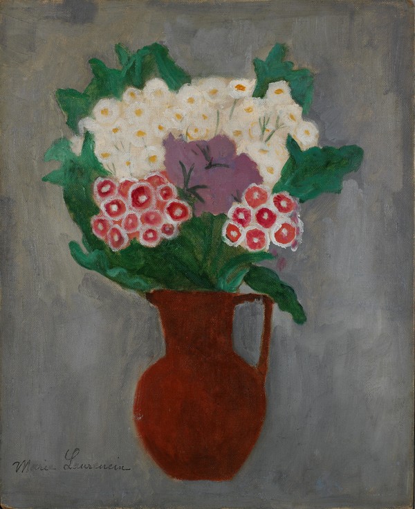 Fleurs dans un vase 화병 속의 꽃 (1906-07) Oil on canvas 40.5x33 ©Marie Laurencin Museum