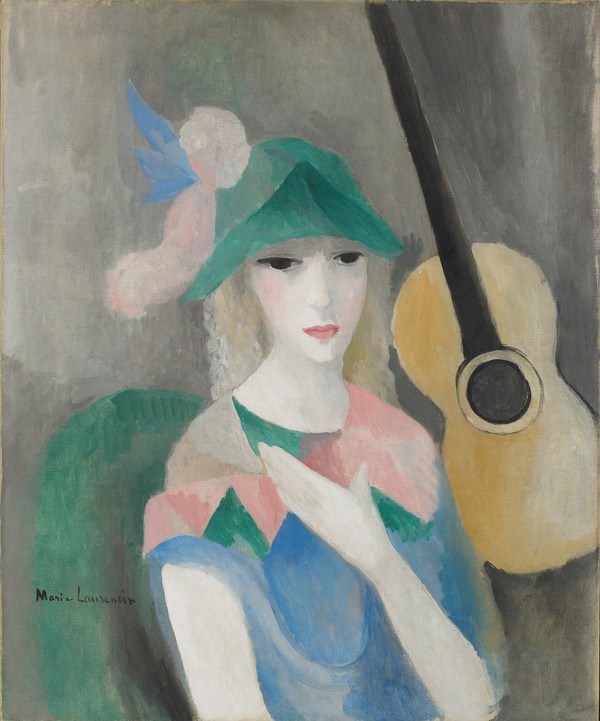 Arlequine a la guitare 기타를 든 아를르캥 (1920-22) Oil on canvas 65x54 ©Marie Laurencin Museum